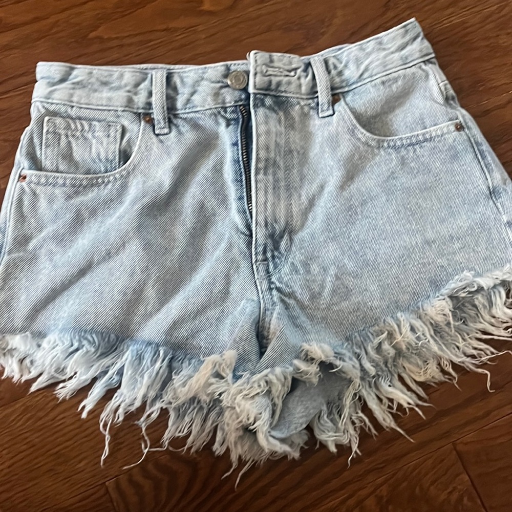Blue Denim High rise Festival shorts